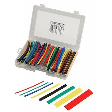 S&G Tool Aid Heat Shrink Tube Assortment, 2:1 I.D. Shrink Ratio, Assorted SG23250